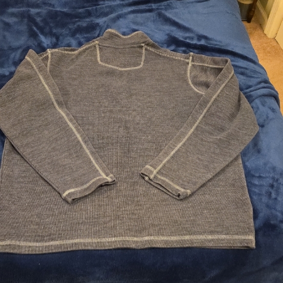 Eddie Bauer Men's Brown Zip-Up Sweater - Picture 3 of 4